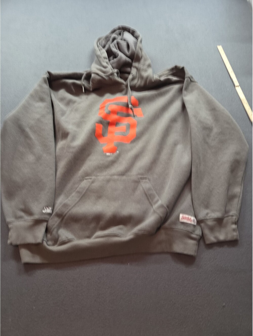 men's gray hooded sweatshirt by Stitches size L